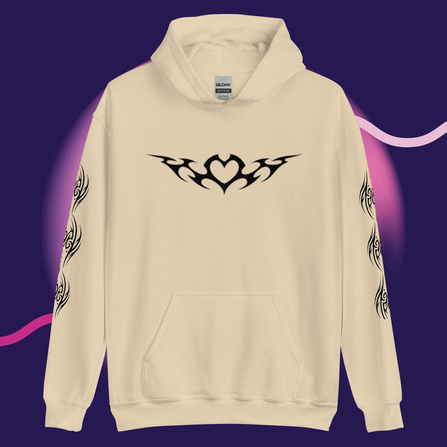 Good Heart Tribal Hoodie